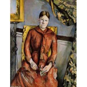   24 x 32 inches   Madame Cezanne in a Yellow Chair 2