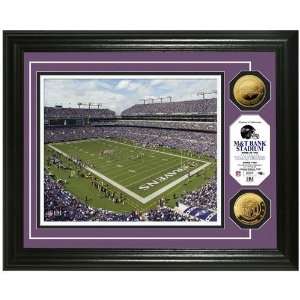 Baltimore Ravens M&T Bank Stadium 24KT Gold Coin Photo 