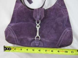 Coach Purple Suede Soho Hobo Bag Handbag Purse No. F05S 8A75  
