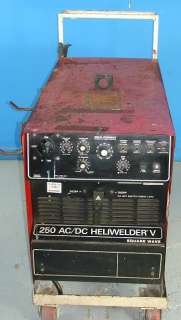 Used Airco 250 AC DC HELIWELDER V Welder. Unit was tested good but is 
