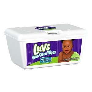  LUVS WIPES NATURAL TUB Size 72