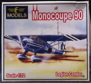 72 LF Models MONOCOUPE 90 Legion Condor *MINT*  