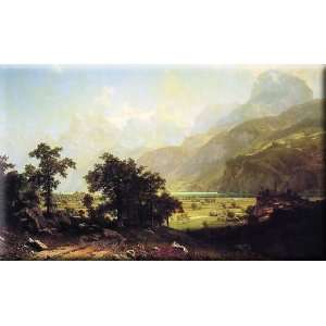  Lake Lucerne, Switzerland 16x10 Streched Canvas Art by 