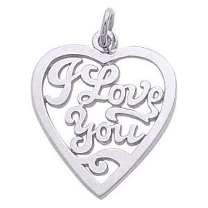    Rembrandt Charms I Love You Charm, Sterling Silver Jewelry