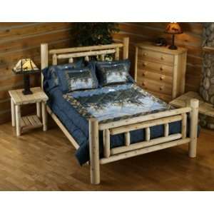  King Cedar Log Bed
