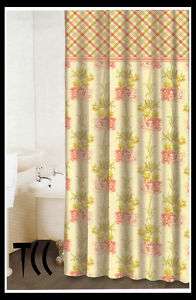 Waverly Lattice Floral Shower Curtain Starla Cameo  