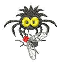 Funky Spiders 22 machine embroidery designs set 5x7  