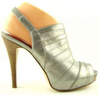 CALVIN KLEIN KAYlOR Light Grey Womens Shoes Platform Heels Metallic 