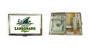 New Product  Landshark lager BEER  Logo Cigarette Money Case  