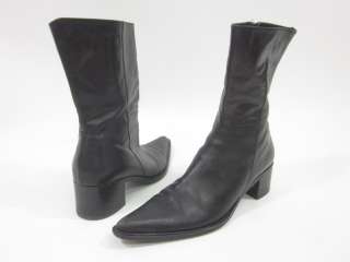 KENNETH COLE Black Pointed Toe Ankle Boots Sz 7.5 M  