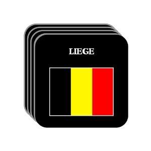 Belgium   LIEGE Set of 4 Mini Mousepad Coasters