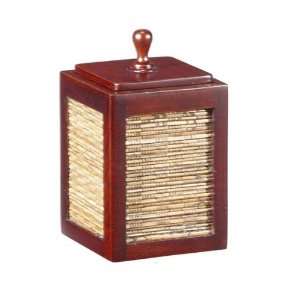  Lidi Q Tip Holder (Mahogany) (5.00H x 3.00W x 3.00D 