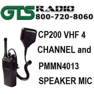 NEW MOTOROLA CP200 VHF 4 CHANNEL 5 WATT RADIO RADIUS  