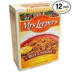 Mrs. Leepers Beef Lasagne Dinner, 6.42 Ounce Boxes (Pack of 12 