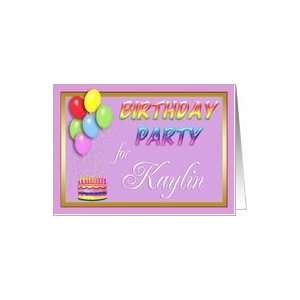  Kaylin Birthday Party Invitation Card Toys & Games