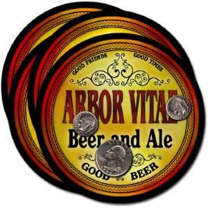  Arbor Vitae , WI Beer & Ale Coasters   4pk Everything 