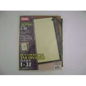  LEATHERETTE TAB DIVIDERS DAILY 1 31
