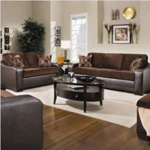  Bundle 32 Georgia Microfiber and Bonded Leather Sofa and 