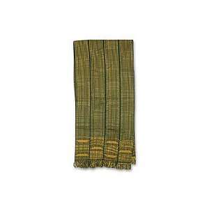  NOVICA Cotton kente cloth scarf, Measure