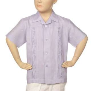  Boys Irish linen shirt in lavender short sleeve. Clothing