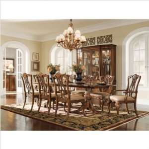  Bundle 75 Kentwood Double Pedestal Dining Table with 