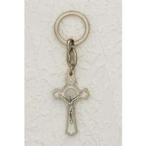  6 St. Benedict Cross Silver Plated Keyrings 2 Jewelry
