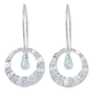  Blue topaz dangle earrings, Lanna Moon Jewelry