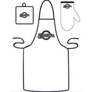  Milwaukee Brewers Grilling Apron Set