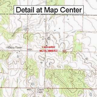  USGS Topographic Quadrangle Map   Lancaster, Illinois 