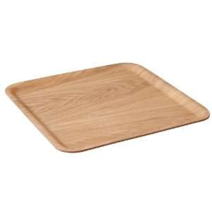  Non Slip Square Willow Wood Serving Tray   Large Kitchen 