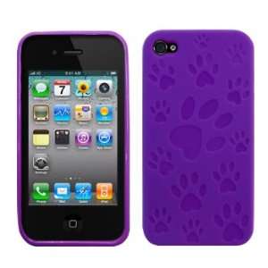 Dog / Cat Paw Flex Gel Soft Case / Skin / Cover for AT&T Apple iPhone 