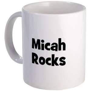 Micah Rocks Humor Mug by  