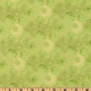  44 Wide Spring Flight Tonal Floral Green Fabric By The 