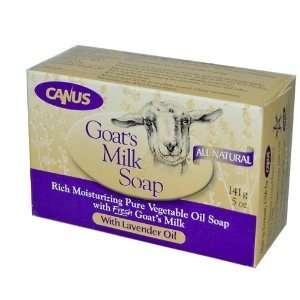   Canus Vermont Goats Milk Natural Bar Soap, Lavender, 5 Ounce Beauty