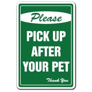  NO POOP ZONE  Sign  dog crap clean up pick pet signs 