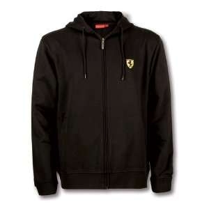    Ferrari Black Hooded Zip Sweatshirt, XLG