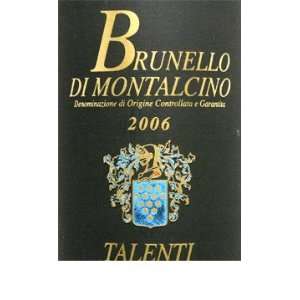  2006 Talenti Brunello Di Montalcino 750ml Grocery 