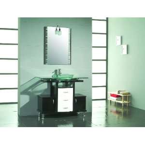   basin bathroom sink black and white cabinet bath vanity mirror 6501