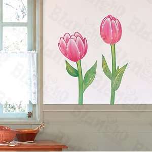  Red Lotus   Wall Decals Stickers Appliques Home Decor   HL 