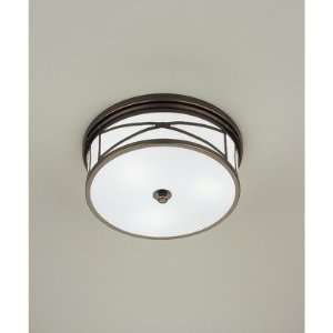  Robert Abbey Chase 15 Wide Bronze Flushmount Ceiling 