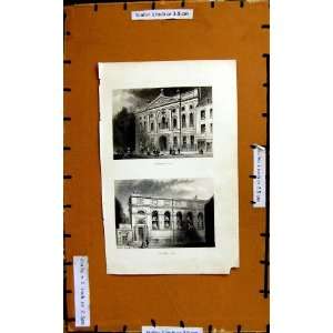    C1890 Ironmongers Hall Stationers Buildings Print