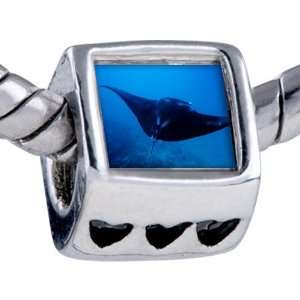  Pandora Style Bead Ocean Stingray Beads Fits Pandora 