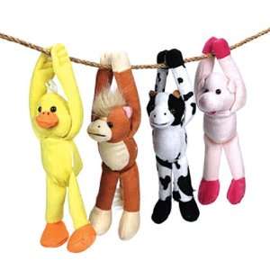  Plush Long Arm Farm Animals (1 dz) Toys & Games