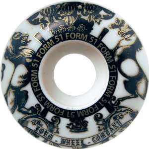  Form Crest Lions Gold 51mm Skateboard Wheels (Set of 4 