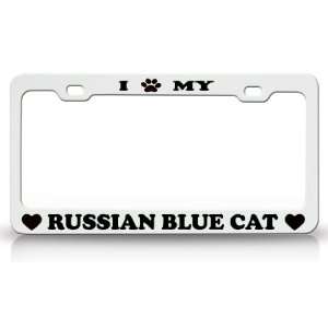  I PAW MY RUSSIAN BLUE Cat Pet Animal High Quality STEEL 