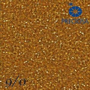 Czech Glass Seed Beads Preciosa 50 Grams (1,8 Ounce) Gold 