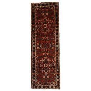  31 x 96 Red Persian Hand Knotted Wool Liliyan Runner Rug 