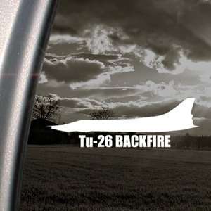  Tu 26 BACKFIRE Decal Military Soldier Window Sticker 