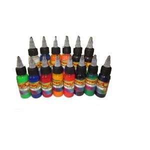  High Quality Pro Tattoo Inks 14 Colors 1OZ New Hot Health 