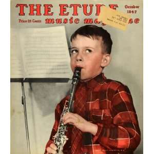  1947 Cover The Etude Music Boy Clarinet P Gendreau 
